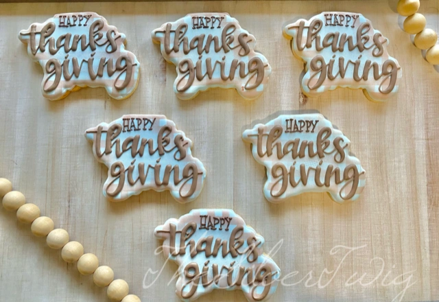 Thanksgiving turkey cookies